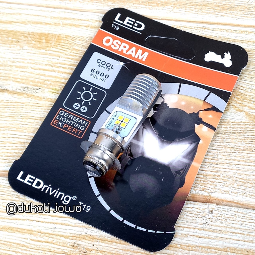 Bohlam Lampu Depan Led Ac Dc Osram T19 H6 K1 NEW GEN Putih - 7935CW Matic Bebek Beat Supra Vario