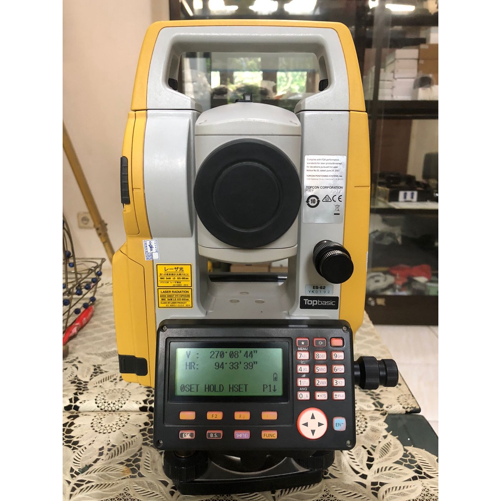 total station topcon es 62 bekas
