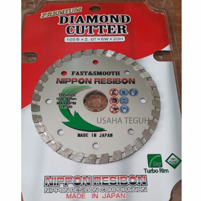 Diamond Wheel Pisau Potong Keramik Nippon Resibon Turbo