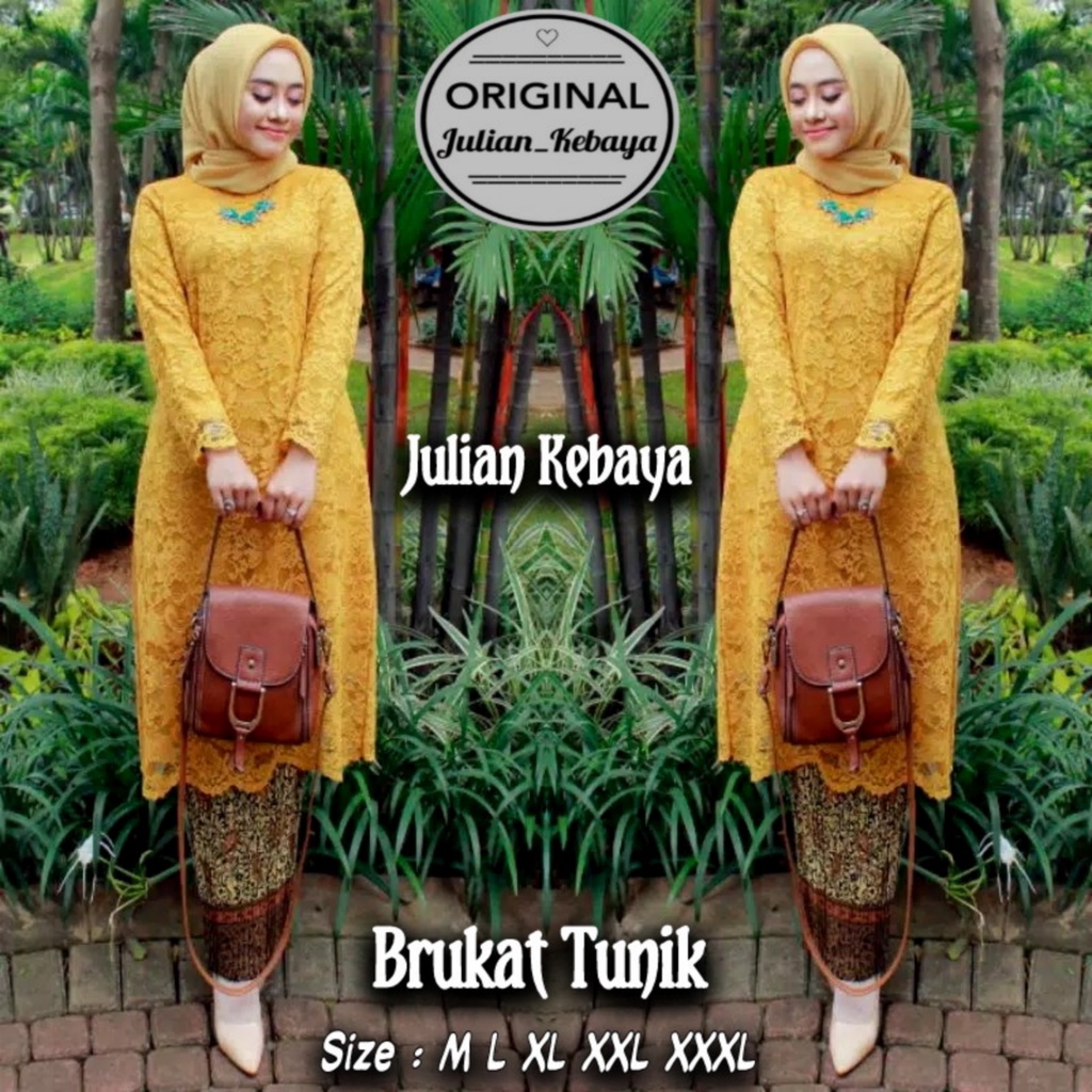 KEBAYA BROKAT TUNIK MUSLIM MODERN / SET KEBAYA BROKAT MODERN / KEBAYA WISUDA / KEBAYA TUNIK BROKAT