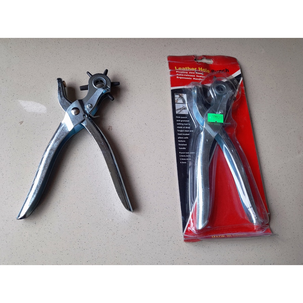 

Alat Pembolong Sabuk Gesper Tali Jam Leather Hole Punch Ergonomic
