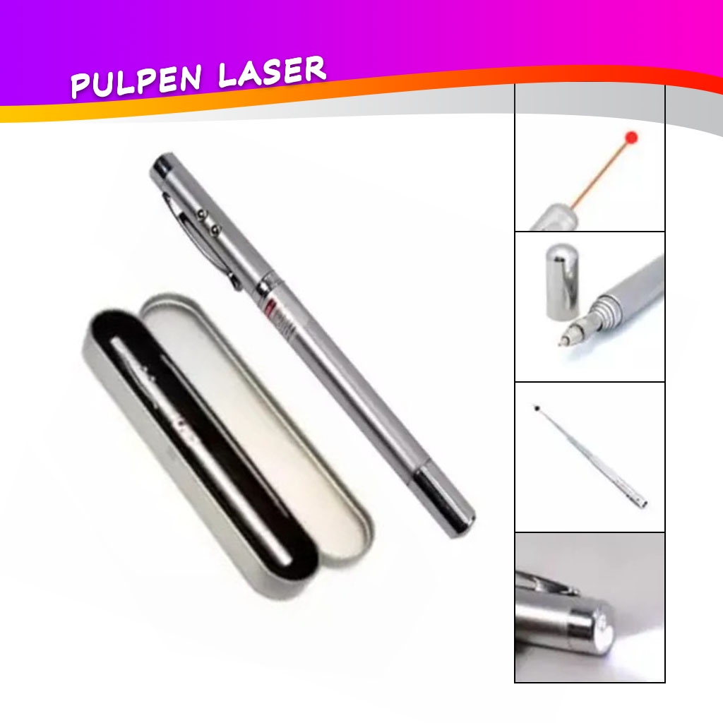 

OJIO - Pulpen Pointer Box Premium Presentasi Pena 5 In 1 Laser Ballpoint Pen Exclusive Pena Laser Pointer Box Premium Presentasi Stik Komando - Pulpen Dengan Box Dilengkapi Laser Presentasi Dan Dapat Memanjang