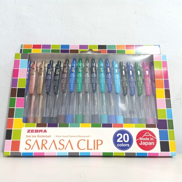 

SARASA Pulpen Set 20 Pcs (ORI) - Pulpen Sarasa Set -Pena Tinta Gel