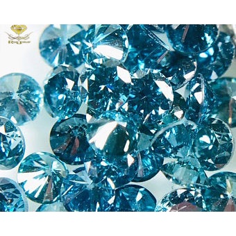 BERLIAN BIRU ASLI Natural Blue Diamond Eropa 100% ORI Tabur 3 mm Gugur 10 Bukan Berlian Banjar Murah