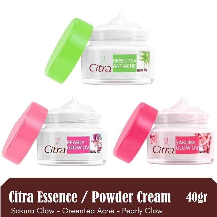Citra Cream Pelembab Wajah 40Gr Facial Moisturizer Sakura Glow UV | Pearly Glow UV | Green Tea Antia