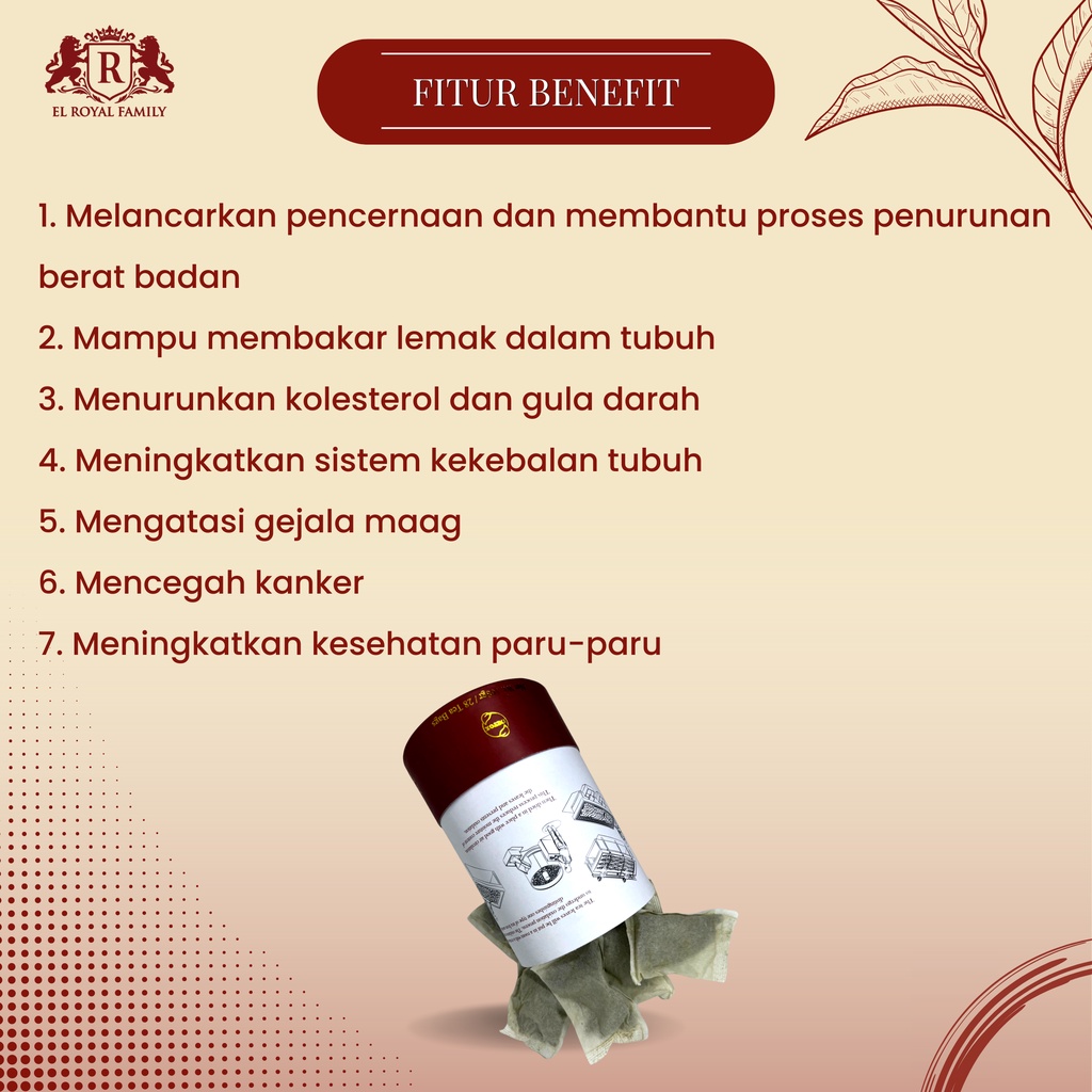 Teh Diet Detox Pelangsing Penurun Berat Badan Pembakar Penghilang Lemak Tubuh Badan Paha Lengan Perut Buncit El Royal Detox Slimming Tea Memperlancar Pencernaan Mengendalikan Nafsu Makan  Original BPOM