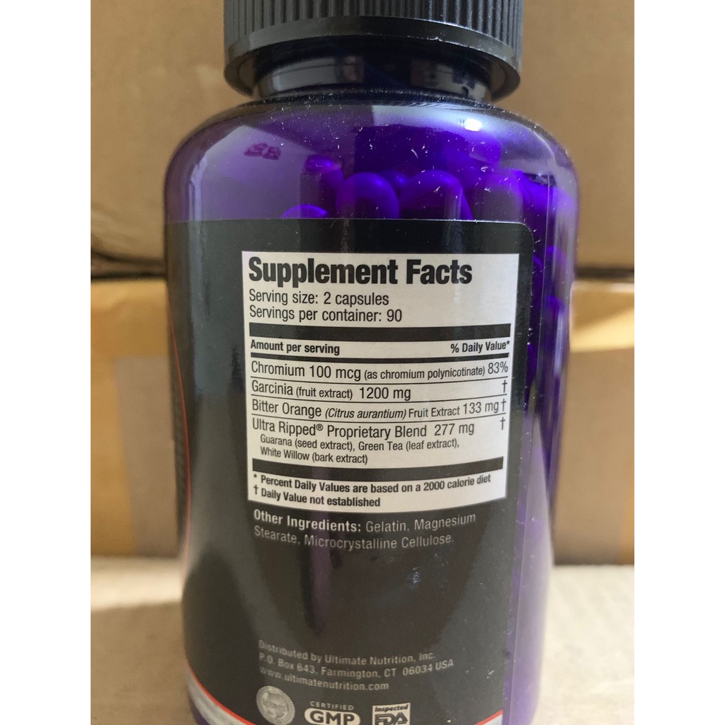 Ultimate Nutrition Ultra Ripped 180 Caps Fatburner