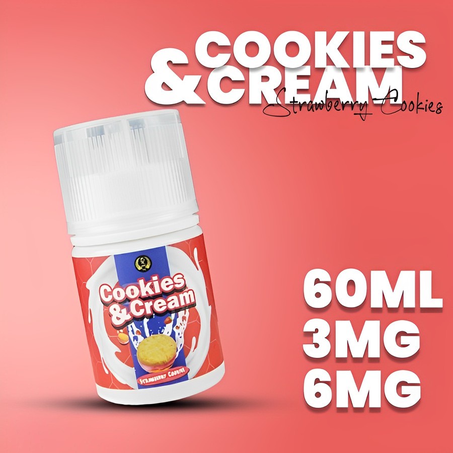 Cookies &amp; Cream V7 Strawberry Cookies 60ML Freebase