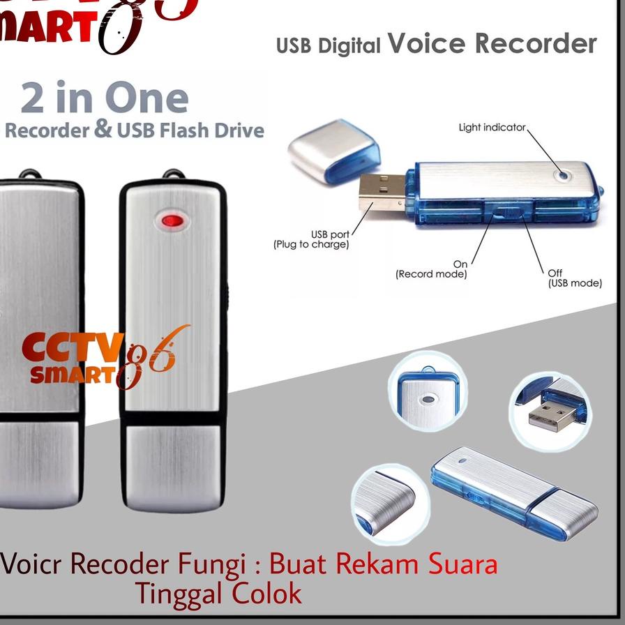 ➸ Alat Perekam Suara Mini Tersembunyi Alat Penyadap Sadap Suara Voice Recorder Flasdisk ☞