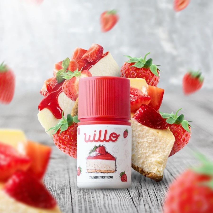 WILLO STRAWBERRY MOUSSCAKE BY TETRA X VAPEON 3MG 60ML