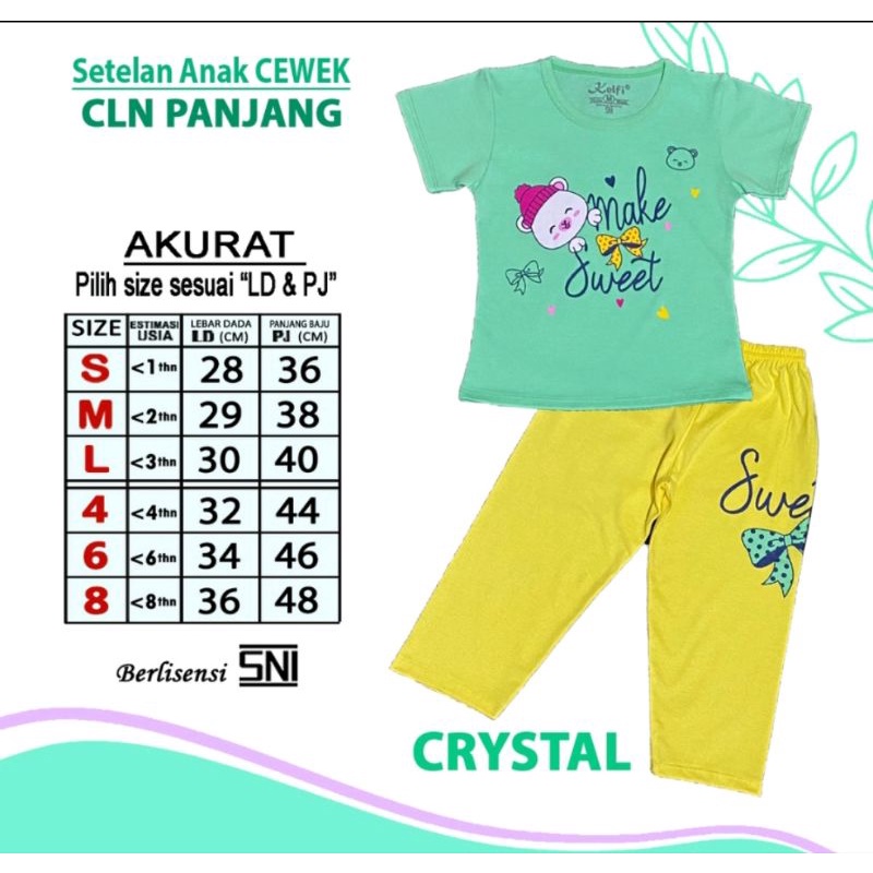 Setelan Baju Anak Cewek CP 1-8 Tahun Set Baju Anak Perempuan Lengan Pendek Celana Panjang KELFI CEWEK CP