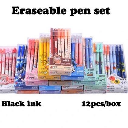 

✨ (12pcs) pena bisa hapus/pen gel hapus/erasable pen/pen hapus lucu fancy serbuuu !