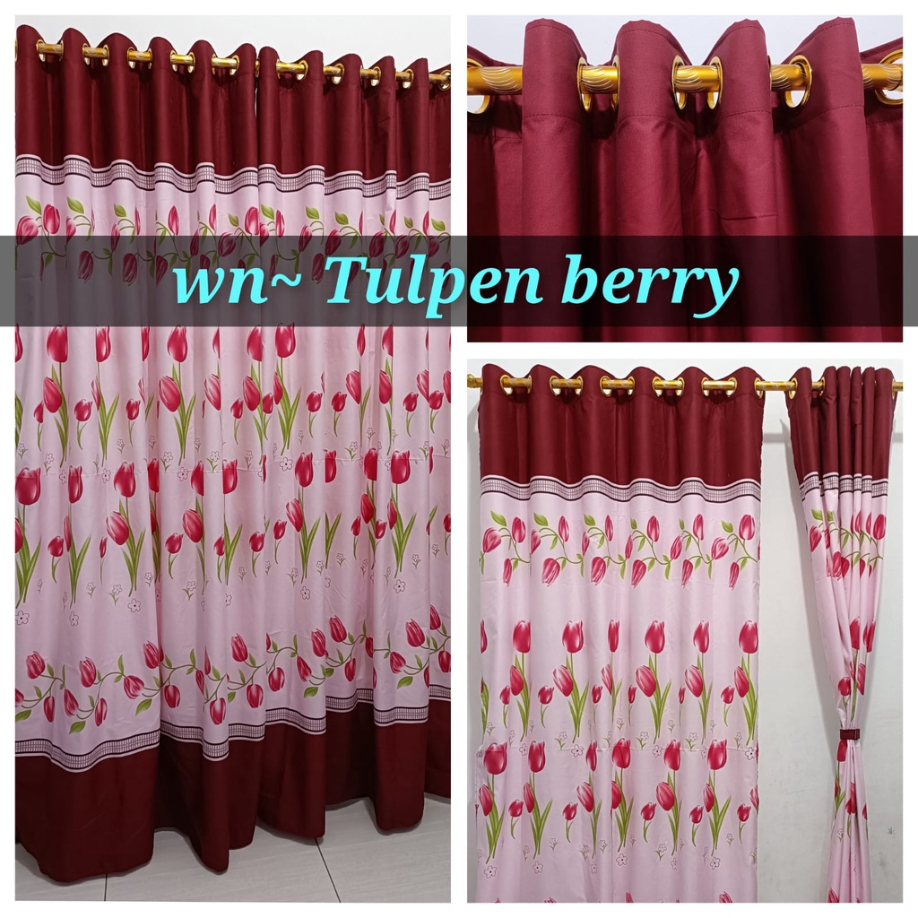 3 motif tulpen  KAIN TEBAL!!! gorden smokring 12 ring uk 135x220 gorden homemade