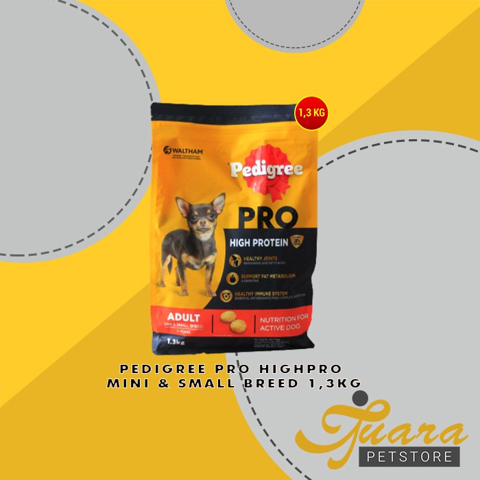 Makanan Anjing Pedigree Small Mini Breed Dog Food 1.3 KG