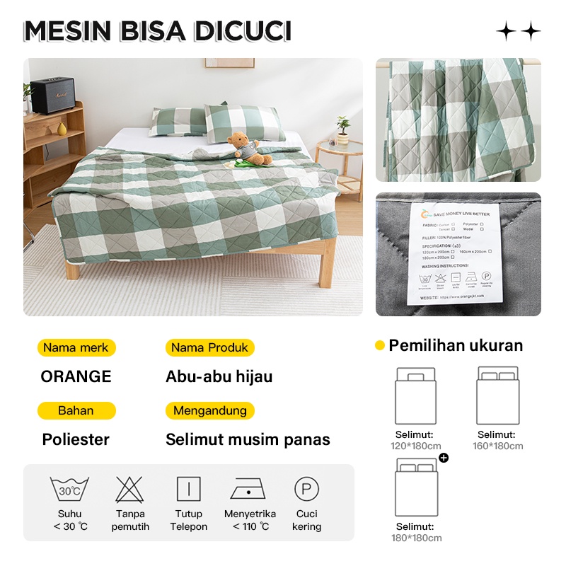 Bedcover XH Kombinasi Sprei Set Adem Bahan Halus