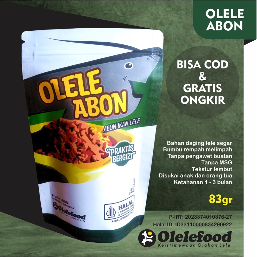 

OLELE ABON - Abon Ikan Lele 83 gram MPASI non MSG