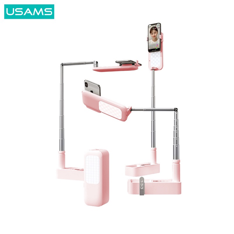 USAMS ZB209 Multifunctional Live Show Foldable Phone Stand  kuat dipakai selama 3-12 jam