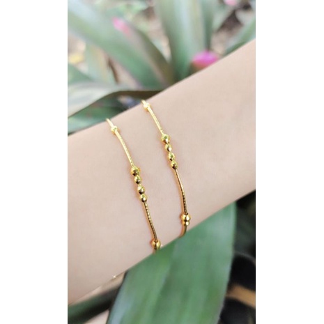 Gelang Bangle Bola Emas 8k