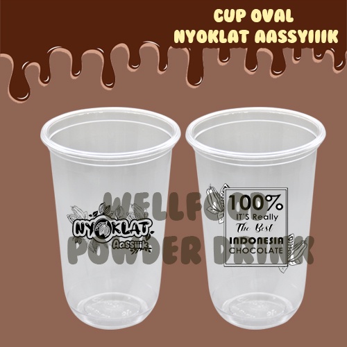

2 SLOP / 100pcs CUP NYOKLAT AASIIKK
