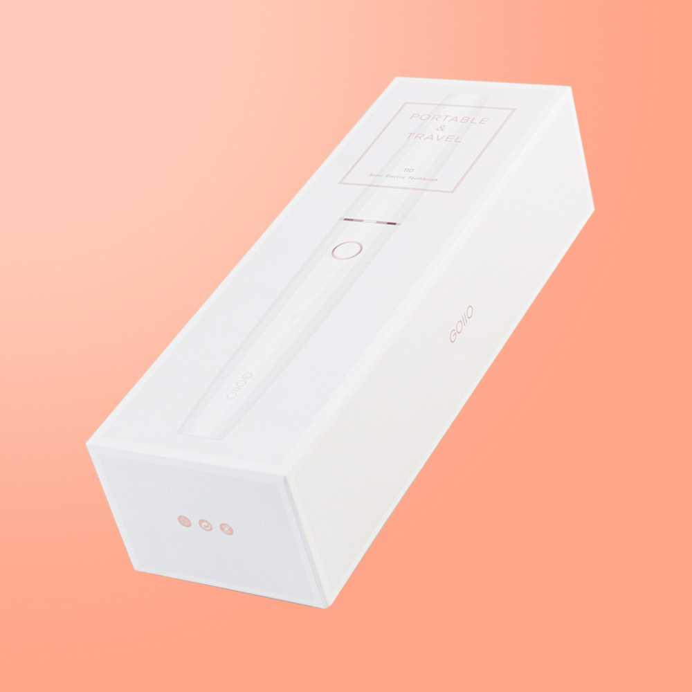 Sikat Gigi Elektrik Portable Wireless Charging IPX7 - GO110 - White