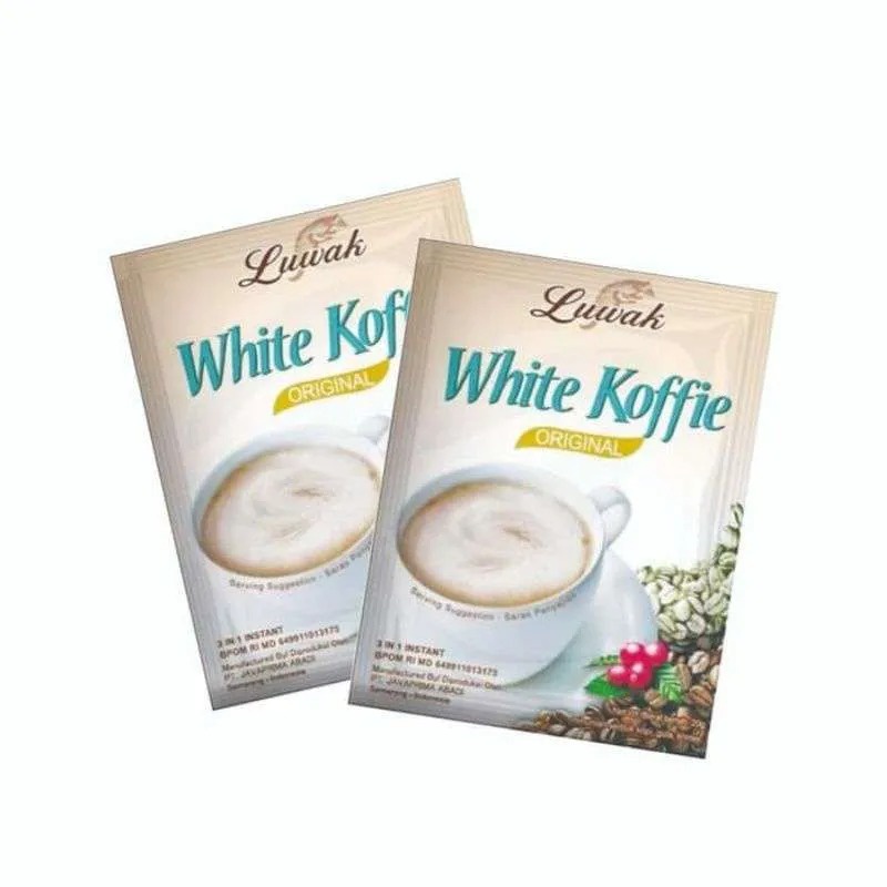 

KOPI LUWAK WHITE KOFFIE 1 RENCENG ISI 10 SACHET
