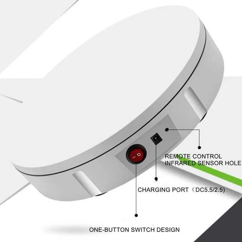 Alas Putar Fotografi Rotating Display Stand with Remote 22 cm - A360