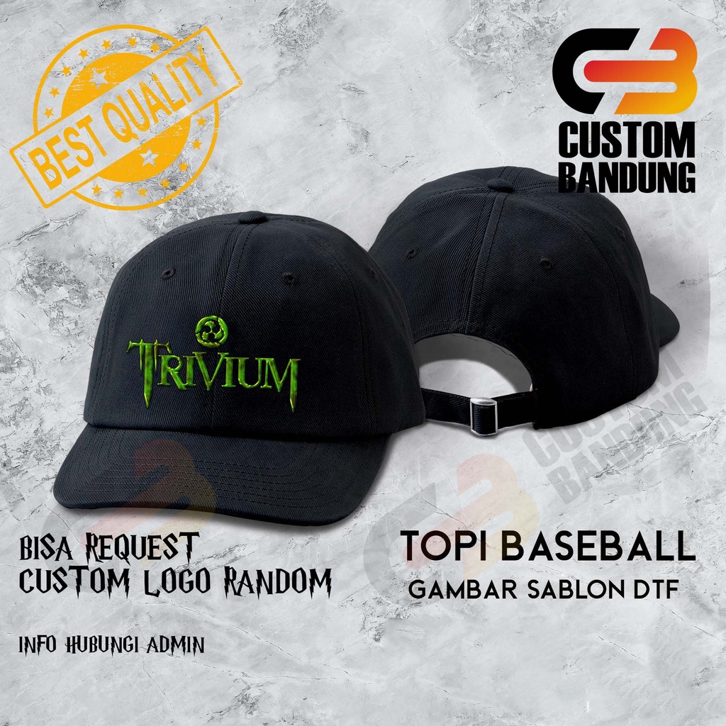 Topi Baseball TRIVIUM Pria Wanita Topi Cap Bisa Tulis Nama Bisa COD Original High Premium Quality