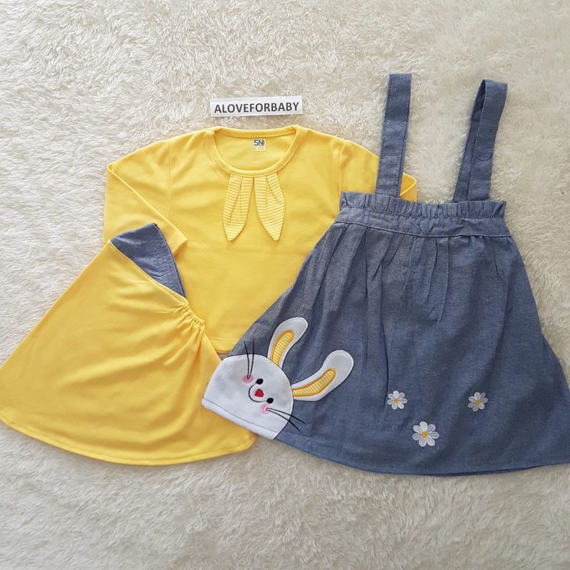 Baju Anak Perempuan Nezu Bunny set