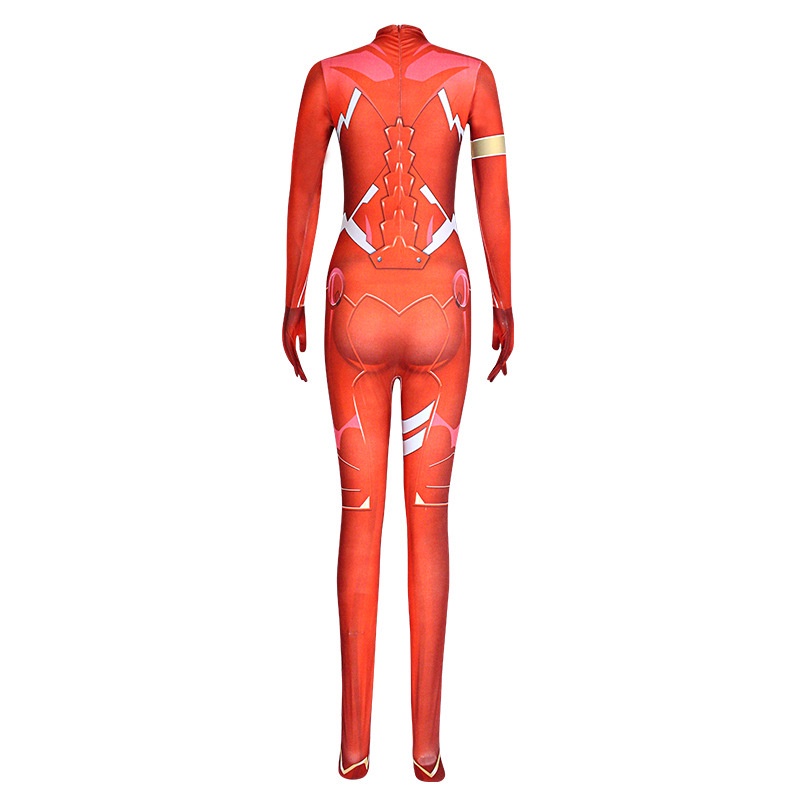 Zero Two Cosplay Costume Darling in the Franxx 02 Klaxosaur Princess 001 Zentai Halloween Bodysuit Catsuit Adults