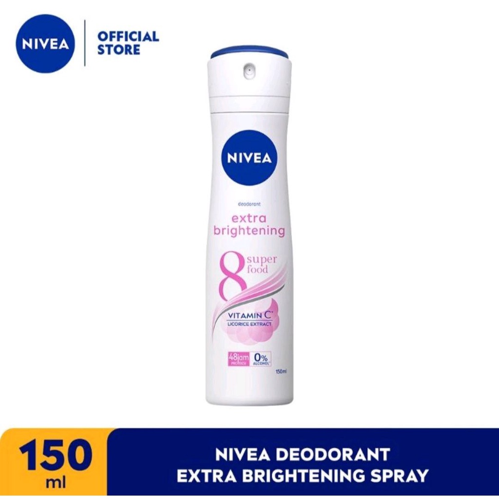 NIVEA DEO SPRAY EXTRA BRIGHTENING - DEODORANT NIVEA 150ML