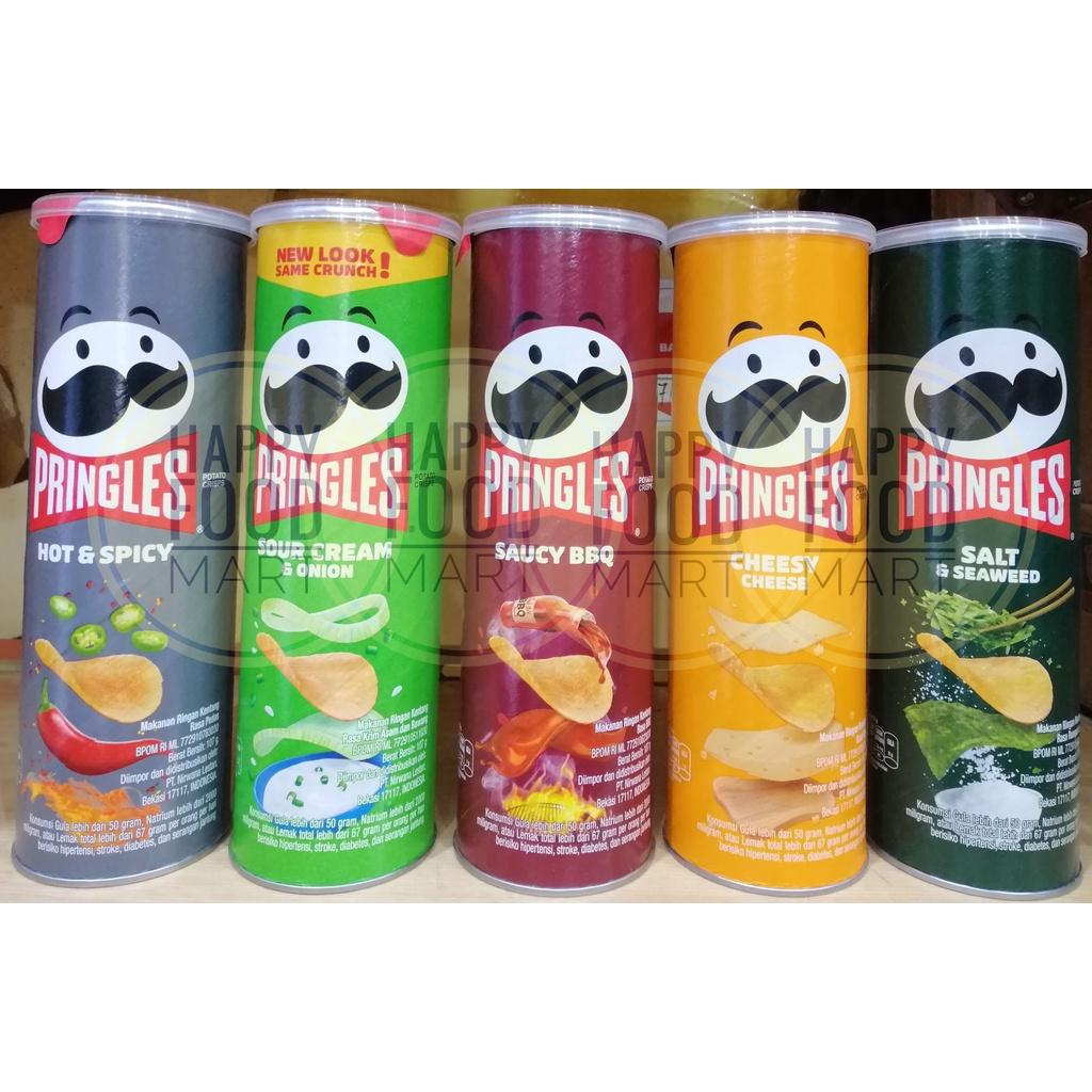 

[ALL VARIANT] PRINGLES POTATO CHIPS 107 GRAM/KERIPIK KENTANG HALAL/CEMILAN SNACK KENTANG/PARSEL HAMPERS LEBARAN