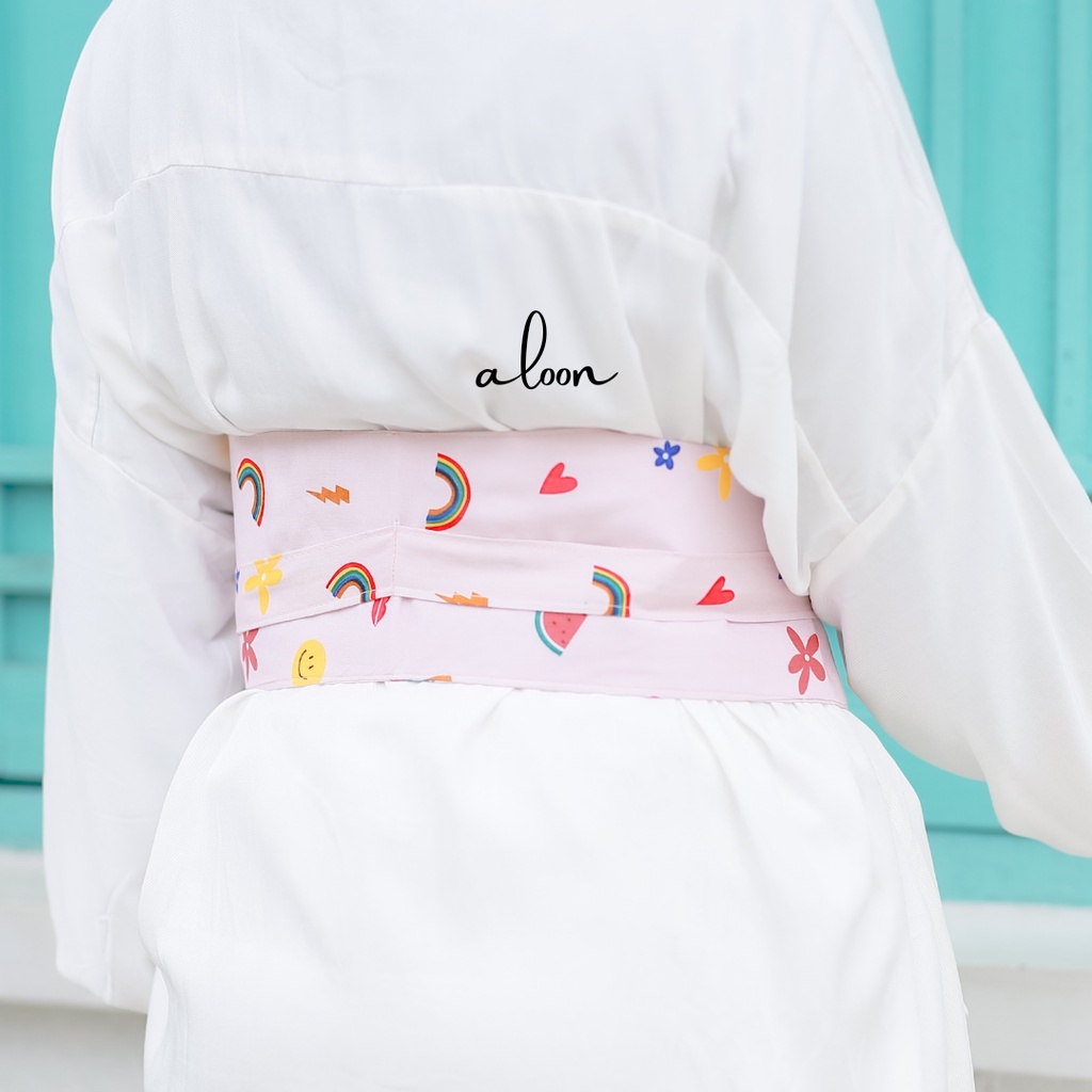 Serena Obi Belt Motif Sabuk Wanita Rayon dan Katun – Obi Belt Wanita Untuk Dress