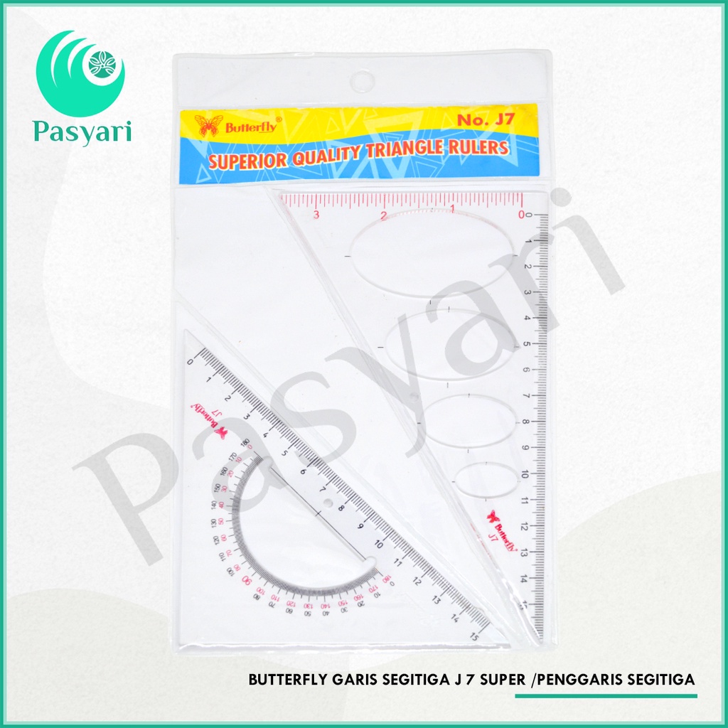 

BUTTERFLY Garis SEGITIGA J 7 SUPER /penggaris segitiga