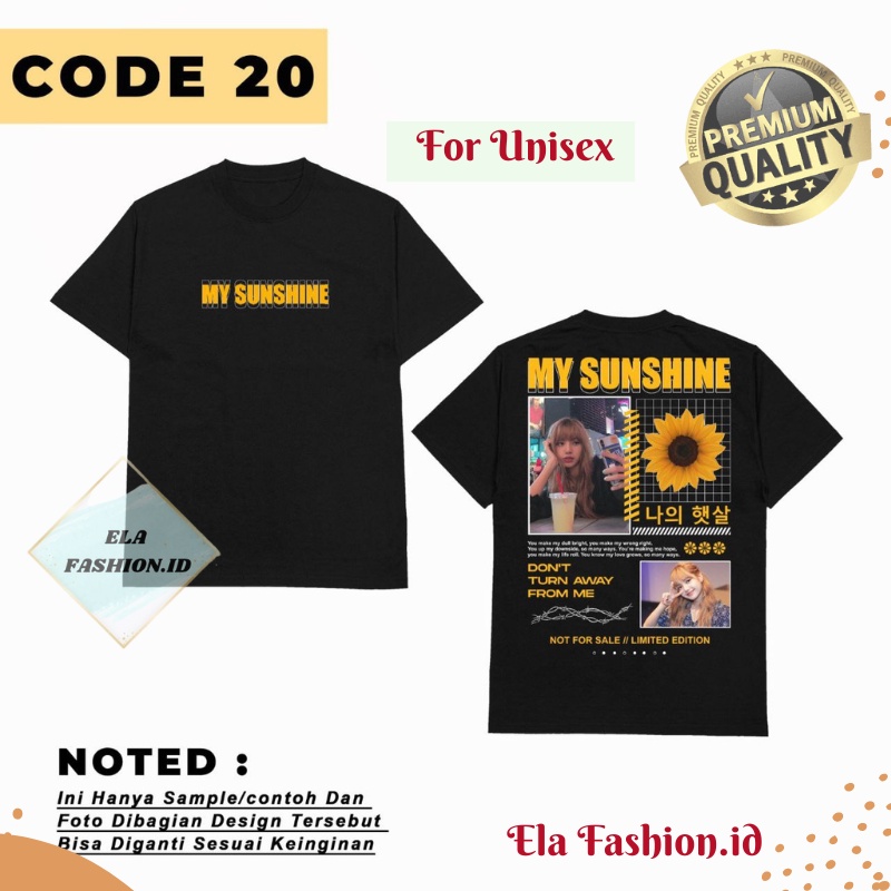 Baju Kaos Sablon Custom Foto Desain Gambar Sendiri Dtf Katun Combed - Sablon Baju Custom
