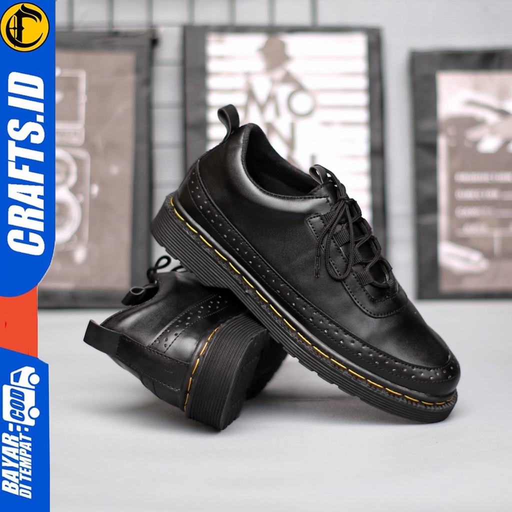 Hatta Black Series - Sepatu Formal Pria Sepatu Pantofel Kerja Pria