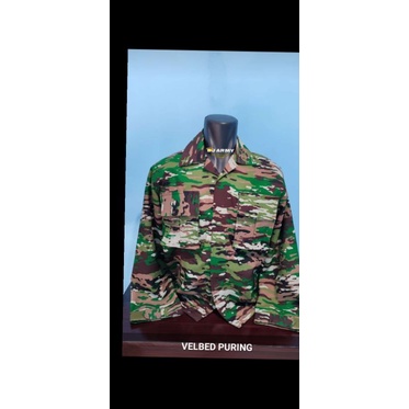 PDL NKRI bahan velbed resleting puring vekro