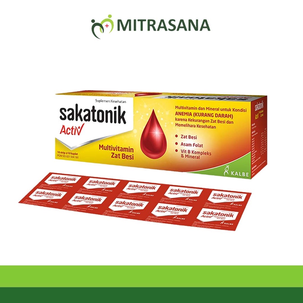 Sakatonik Liver 100 Tablet - Multivitamin Zat Besi