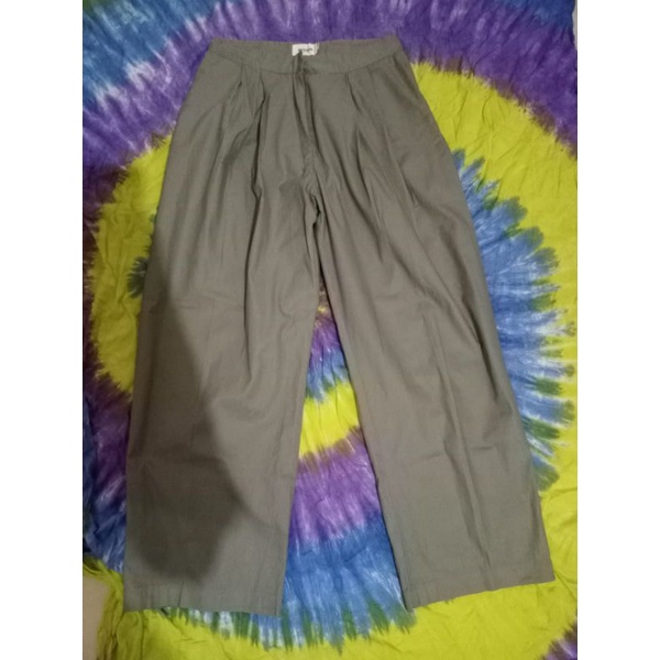 ECINOS AQUA Wide Pants (Olive) - Preloved
