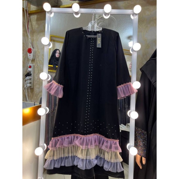 Gamis/Jubah hitam anak perempuan