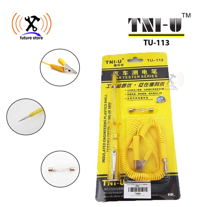 TNI-U TU-113 TESTPEN CAR TEST PENCIL - OBENG TESTPEN TNI-U Original - 74604