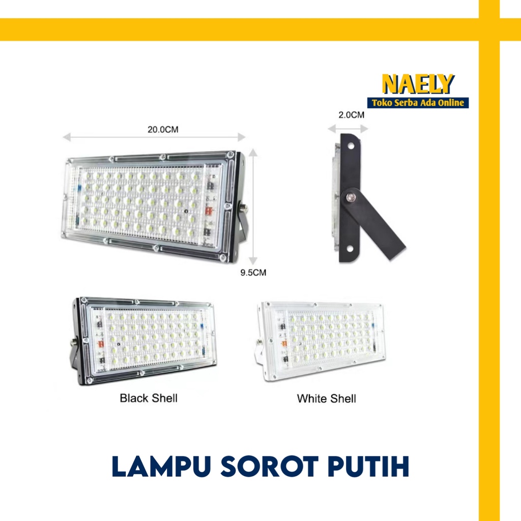 LAMPU SOROT LED PUTIH 50 WATT