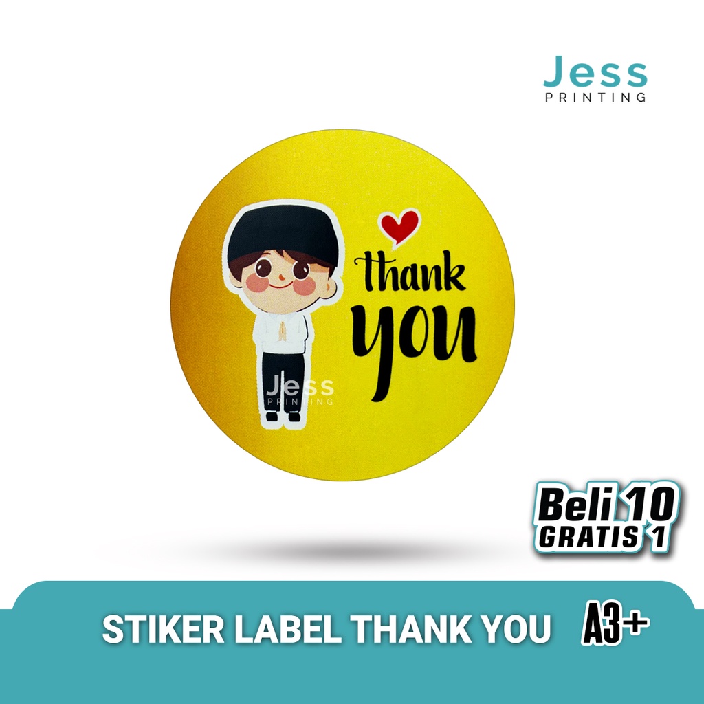 

Cetak Stiker Print Sticker Label Terima Kasih Lebel Thank You Murah Bahan Kromo Sudah Cutting Tinggal Tempel