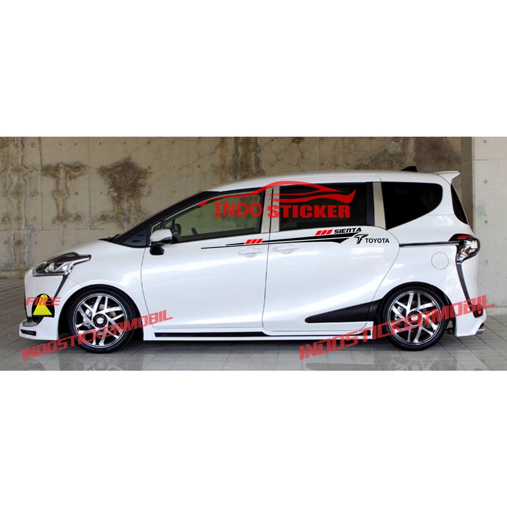 STICKER STIKER MOBIL TOYOTA SIENTA STICKER UNTUK MOBIL TOYOTA SIENTA