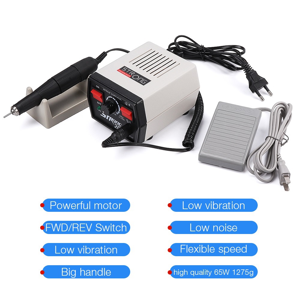 Foreverlily Mesin Bor Kuku Elektrik 65w 35000rpm Motor Mikro 204 Jual Untuk Manicure Pedicure Bits