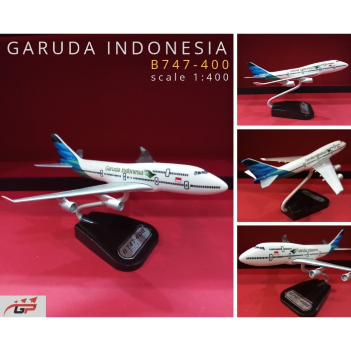 PROMO REPLIKA MINIATUR PESAWAT GARUDA INDONESIA B747-400 TERLARIS