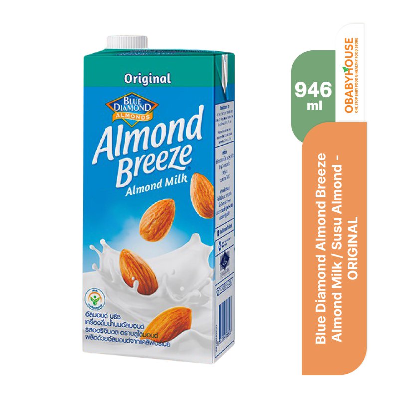 Blue Diamond Almond Breeze Almond Milk / Susu Almond 946ml - ORIGINAL