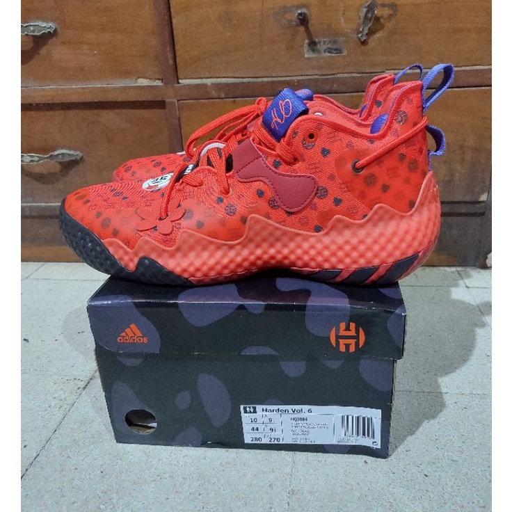 Adidas harden vol 6 las vegas red. size 44. bnib. original.