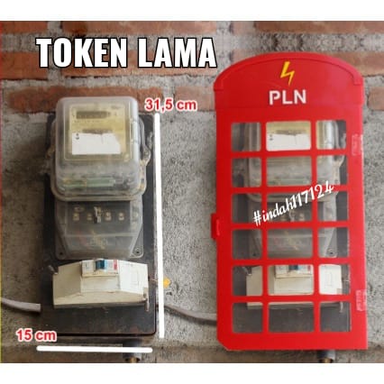 BOX METERAN LISTRIK TOKEN/Model British Telephone Booth