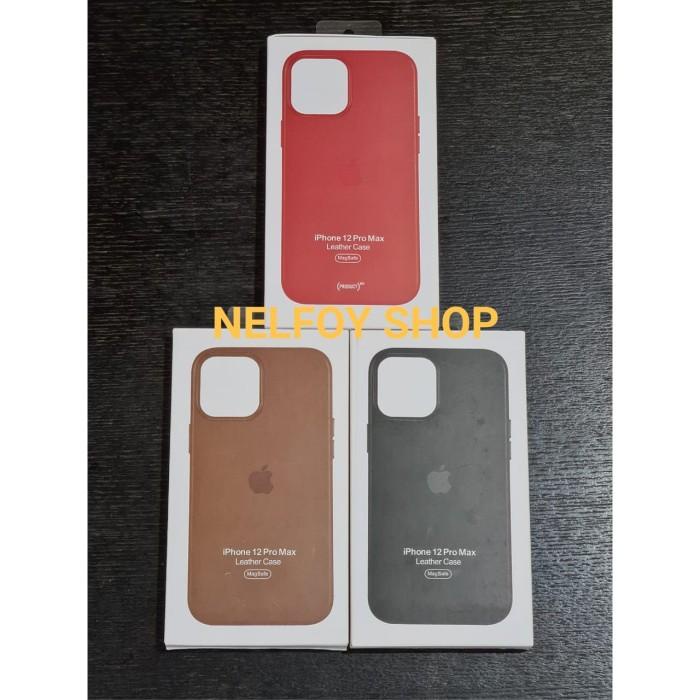 IPhone 12 Pro Max Mini Leather Case Cover Magsafe Casing Kulit Apple