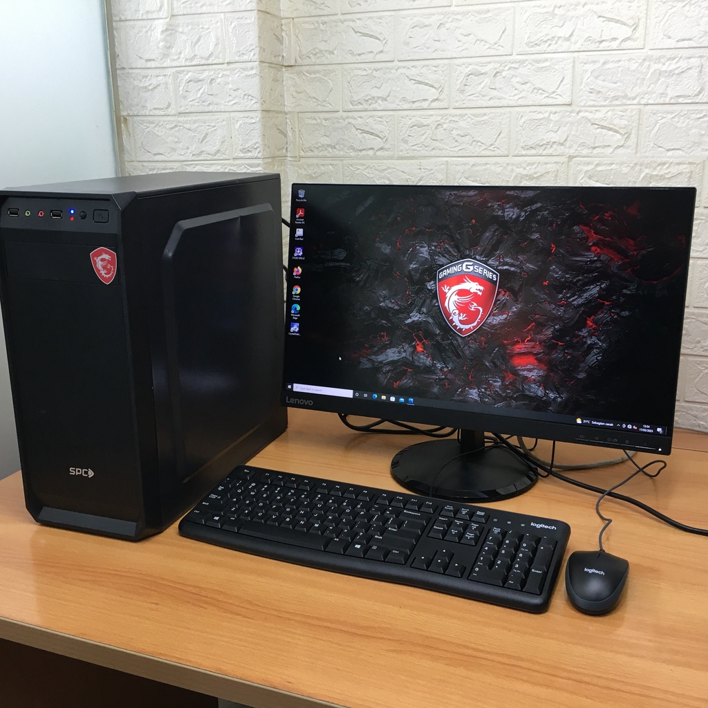 Fullset Komputer Rakitan Intel Gold G6400 RAM 8GB SSD 128GB HDD 500GB